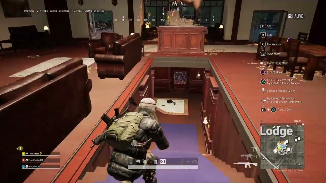 PUBG: BATTLEGROUNDS Bluo.shot playing pubg