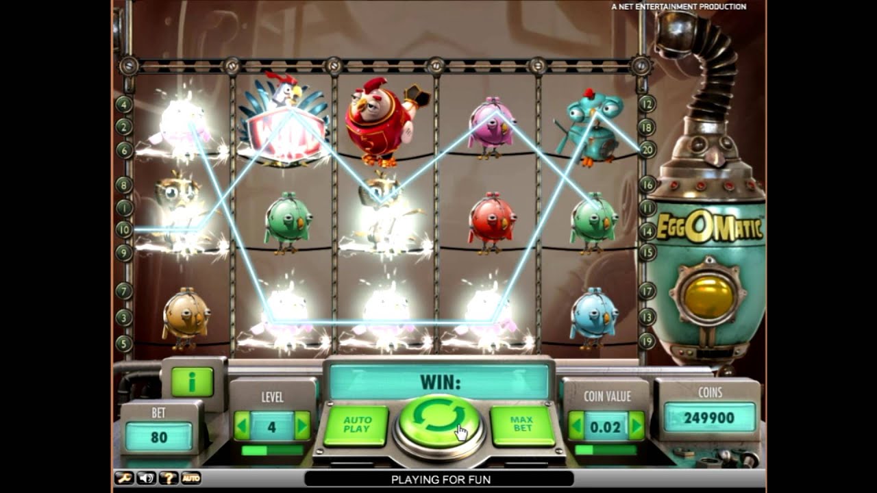 Игровой процесс на автомате Курицы (eggomatic) - правила и характеристики