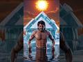 A Man Builds A House Out Of Snow, But It Melts In The Heat #ai #shorts #snow #viralshorts