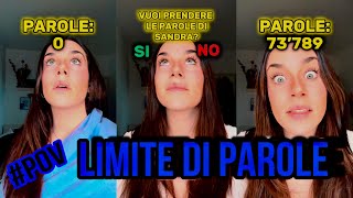 OGNI ANNO RICEVI UN NUMERO LIMITATO DI PAROLE | #pov completo