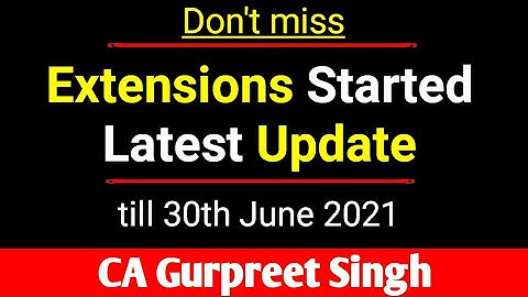 Extensions Started || Due Dates Extension update for Income Tax and GST #duedate