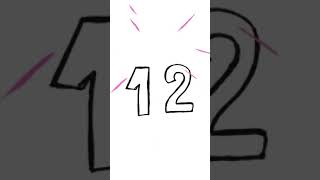 Drawing numbers 👨 🎨 for kids #shorts