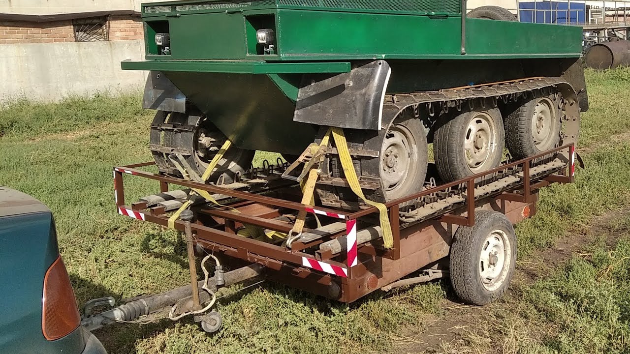 Трансмиссия самодельного гусеничного вездехода