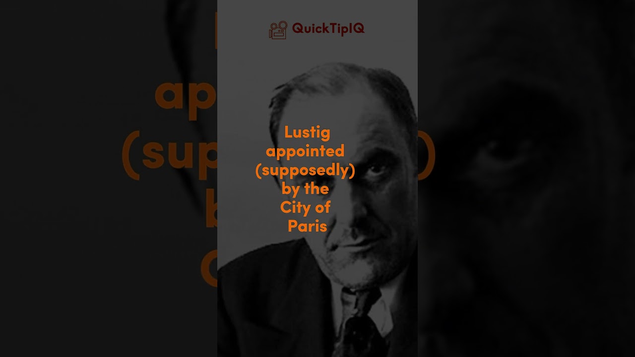 Interesting! The man who sold the Eiffel Tower!!  #viral #facts #quicktipiq #eiffeltower #scameiffel