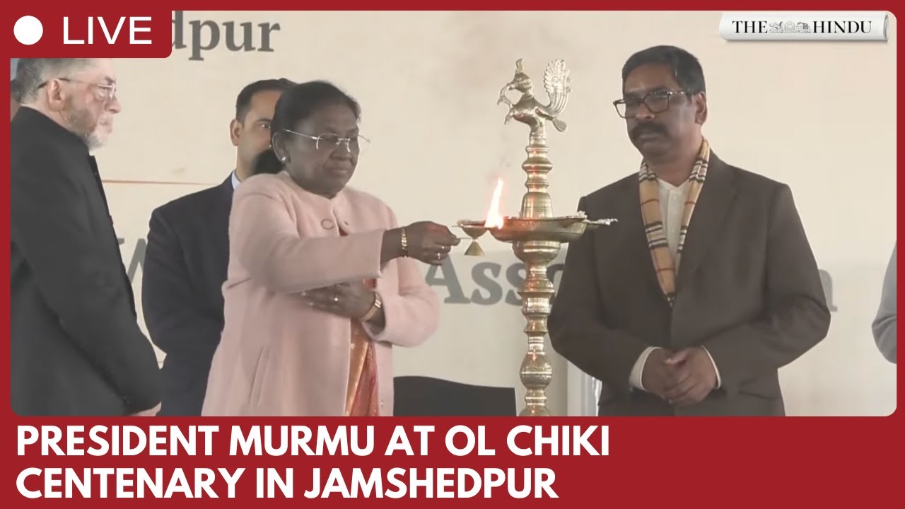President Droupadi Murmu attends Ol Chiki centenary celebrations in Jamshedpur, Jharkhand