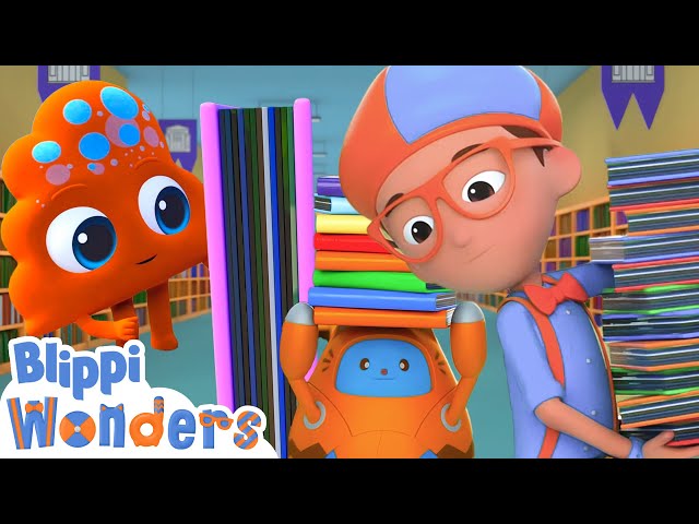 A Fun Library Adventure with Blippi & Friends! 📖📕 | Blippi Wonders ...