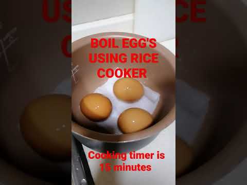 BOIL EGG'S IN A PIECE OF WET TISSUE USING RICE COOKER #HONGKONG