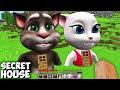 I FOUND SECRET TALKING TOM and TALKING ANGELA HOUSE in Minecraft ! GAMEPLAY minecraft animations