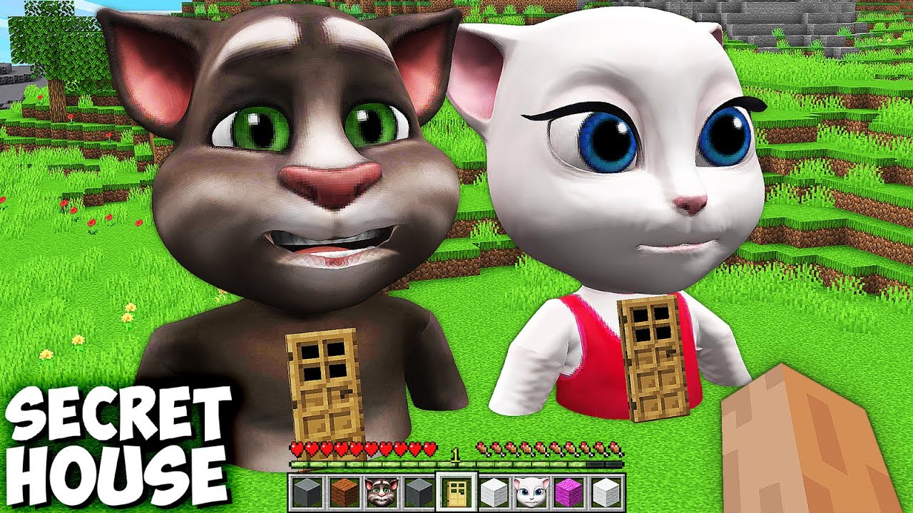 I FOUND SECRET TALKING TOM and TALKING ANGELA HOUSE in Minecraft ! GAMEPLAY  minecraft animations - YouTube