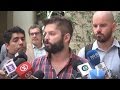 Diputado Gabriel Boric dijo que apoyo en encuesta CEP hay que transformarlo en respaldo colectivo