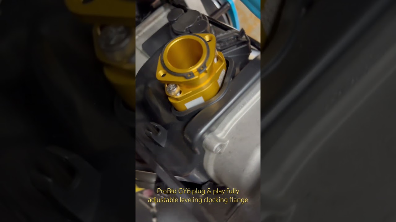 GY6 adjustable leveling carburetor c clocking flange. THE BEST OF THE BEST 