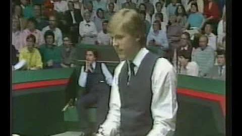 Neal Foulds wins the BCE Snooker Tournament v Cliff Thorburn 1986