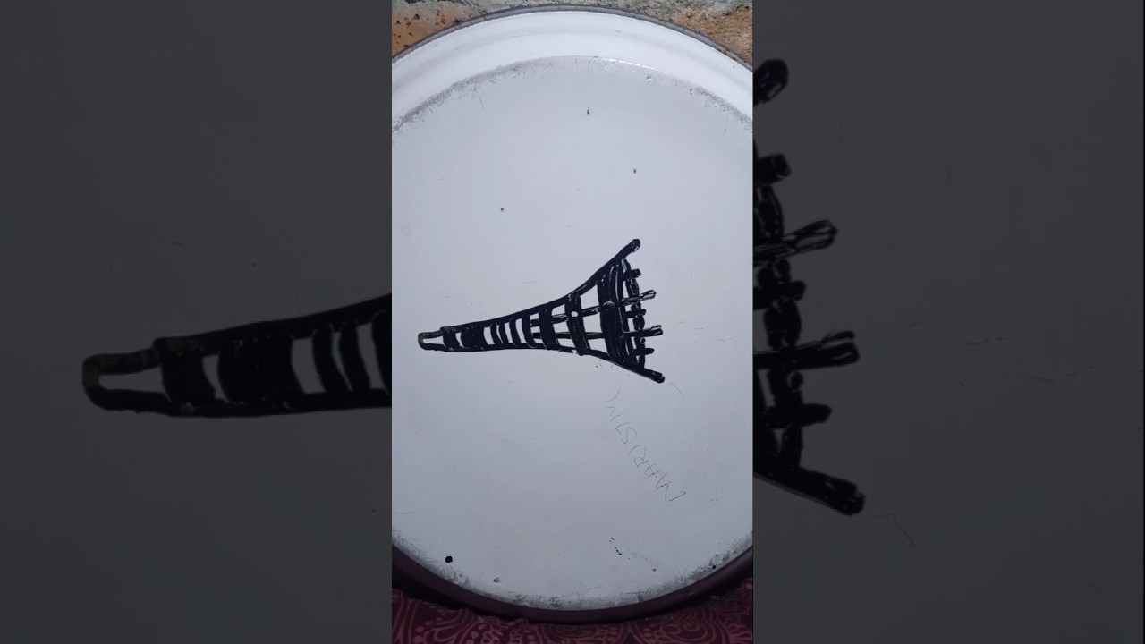 cara mudah menggambar alat tradisional menangkap ikan. 