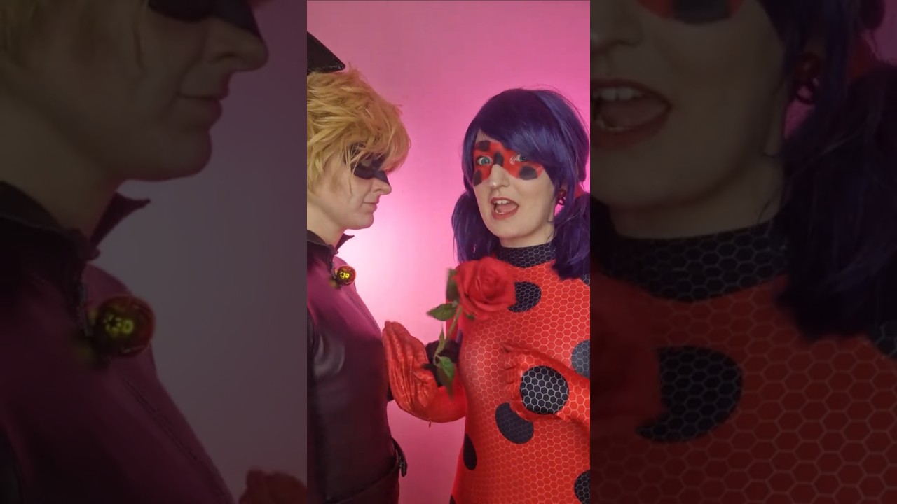 🐞🐈‍⬛Chat noir is FRIENDZONED🐈‍⬛🐞 Miraculous Ladybug Cosplays #miraculous #cosplay #shorts #ladynoir
