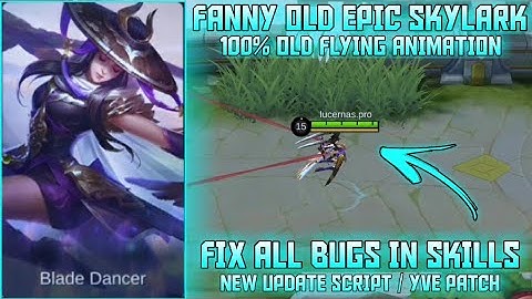 Fanny Old Epic Skin Skylark Fix Invisible Cable ABC Yve Patch By Fearless Ph