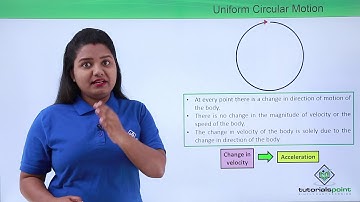 Class 9th – Uniform Circular Motion An Accelerated Motion | Motion | Tutorials Point