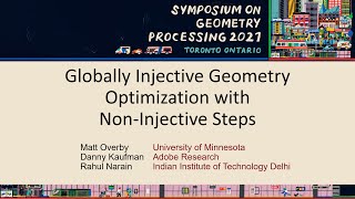 Globally Injective Geometry Optimization with Non-Injective Steps - SGP 2021