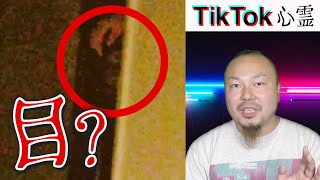 【TikTok心霊検証】縦並びでまばたきする目が怖すぎる…