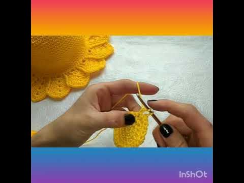 Летняя шляпка для девочки. Часть 1 - YouTube