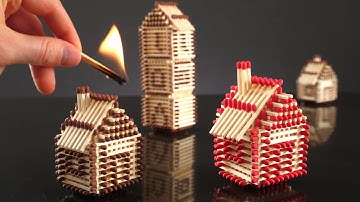 How to make a survival house from matches