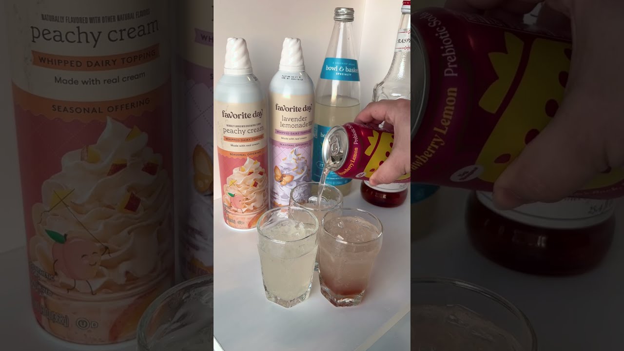 Lemon Soda With Lavender Lemonade Whipped Cream