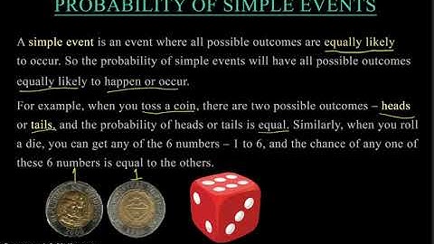 Probability of Simple Events Part 1: Discussion: Tagalog Tutorial