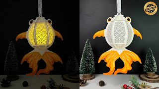 How To Make Paper Cut Lantern Fish 1