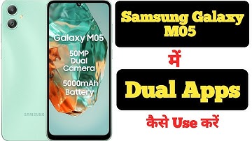How to create dual apps in Samsung Galaxy M05 || Samsung Galaxy M05 me dual apps kaise create kare |