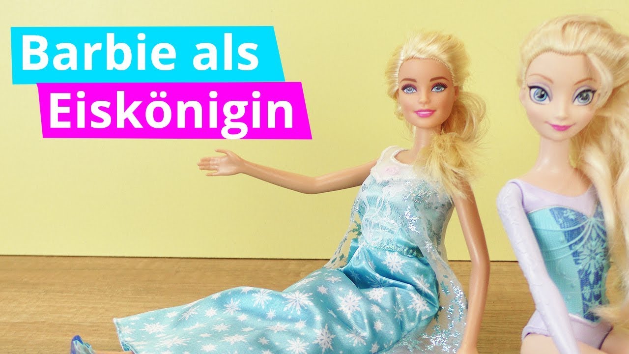 BARBIE als Eiskönigin Frozen Elsa verkleiden | Faschingsideen für Puppen |  DIY Inspiration Idee - YouTube