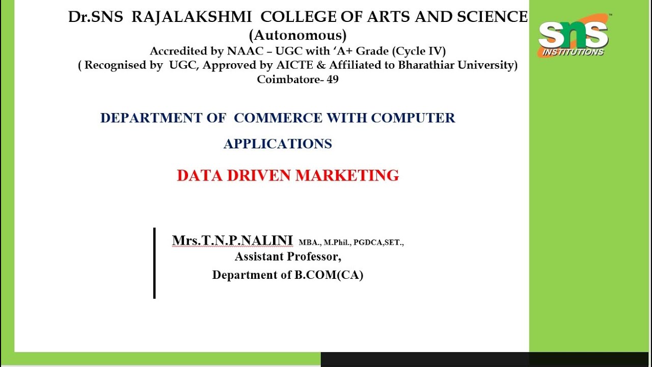 THE EVALUATION OF ONLINE COMMUNITIES | DATA DRIVEN MARKETING | SNS INSTITUTIONS