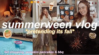 COZY SUMMERWEEN DAY IN MY LIFE 2026 🎃 *pretending its fall in july* gilmore girls, shopping & bbq