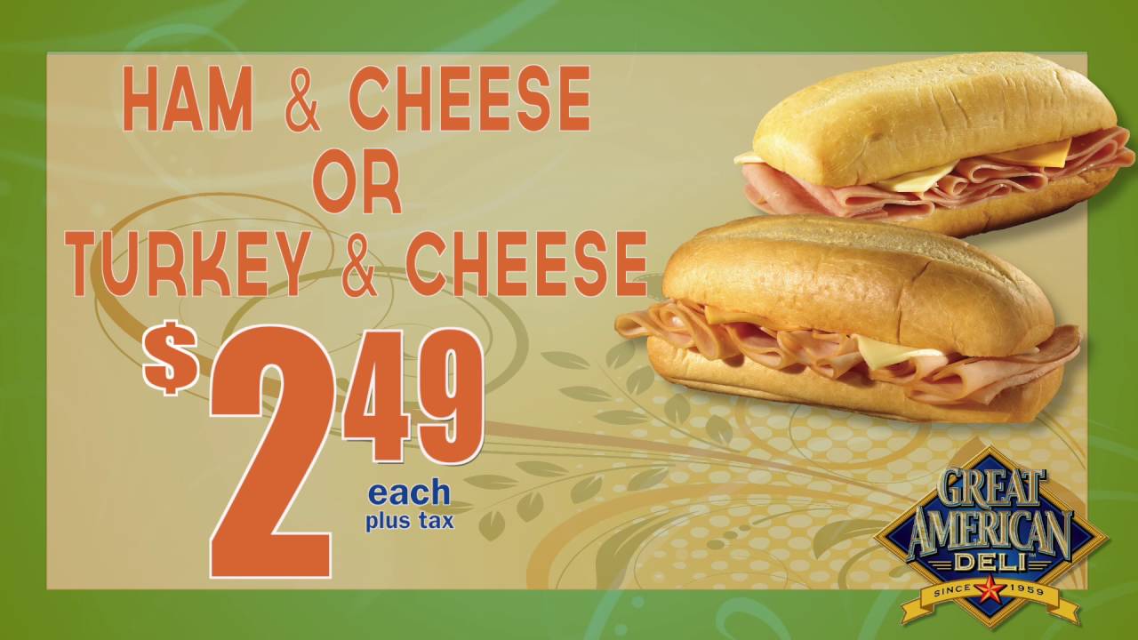 HNR GREAT AMERICAN DELI Sub SANDWICH 2 49 2 YouTube