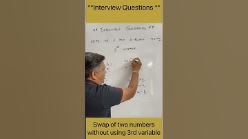 Swap of 2 No without Using 3rd Variable