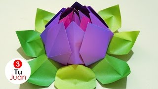 Flor De Lótus Origami De Tecido 3d Flower Origami 3d