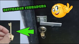 Cerradura llave trabada en media vuelta / Cortar media llave como destrabar / no gira / cortar llave