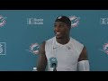 K.J. Britt meets with the media | Miami Dolphins