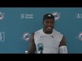 K.J. Britt meets with the media | Miami Dolphins