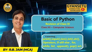Python Revision for Class 12 Practical | Basics + Lists, Strings & Dictionaries | CBSE/RBSE 2026