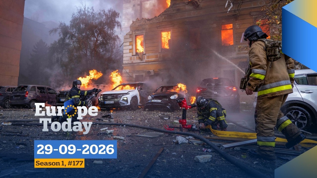 LIVE: Ukraine seeks urgent funding in Brussels as Russia's drones pound Kyiv | Europe Today #177