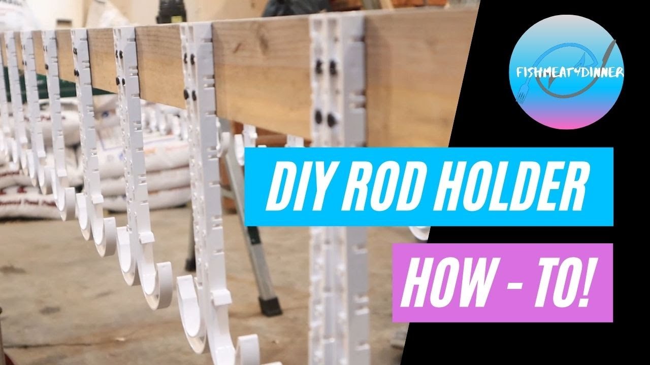 DIY Rod Holder For Storage/Garage (Super Easy, Cheap & Simple!) (How To