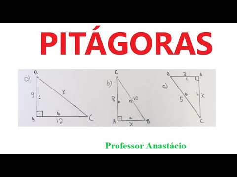 Como calcular o valor de x com o Teorema de Pitágoras. - YouTube