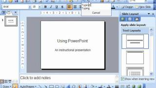 PowerPoint 2003 Tutorial The Standard Toolbar Microsoft Training Lesson 1.7