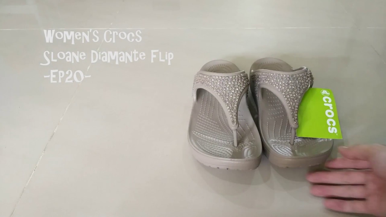 women's crocs sloane diamante clog