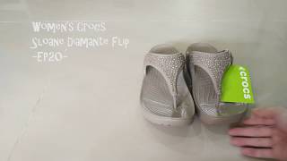 crocs sloane diamante flip