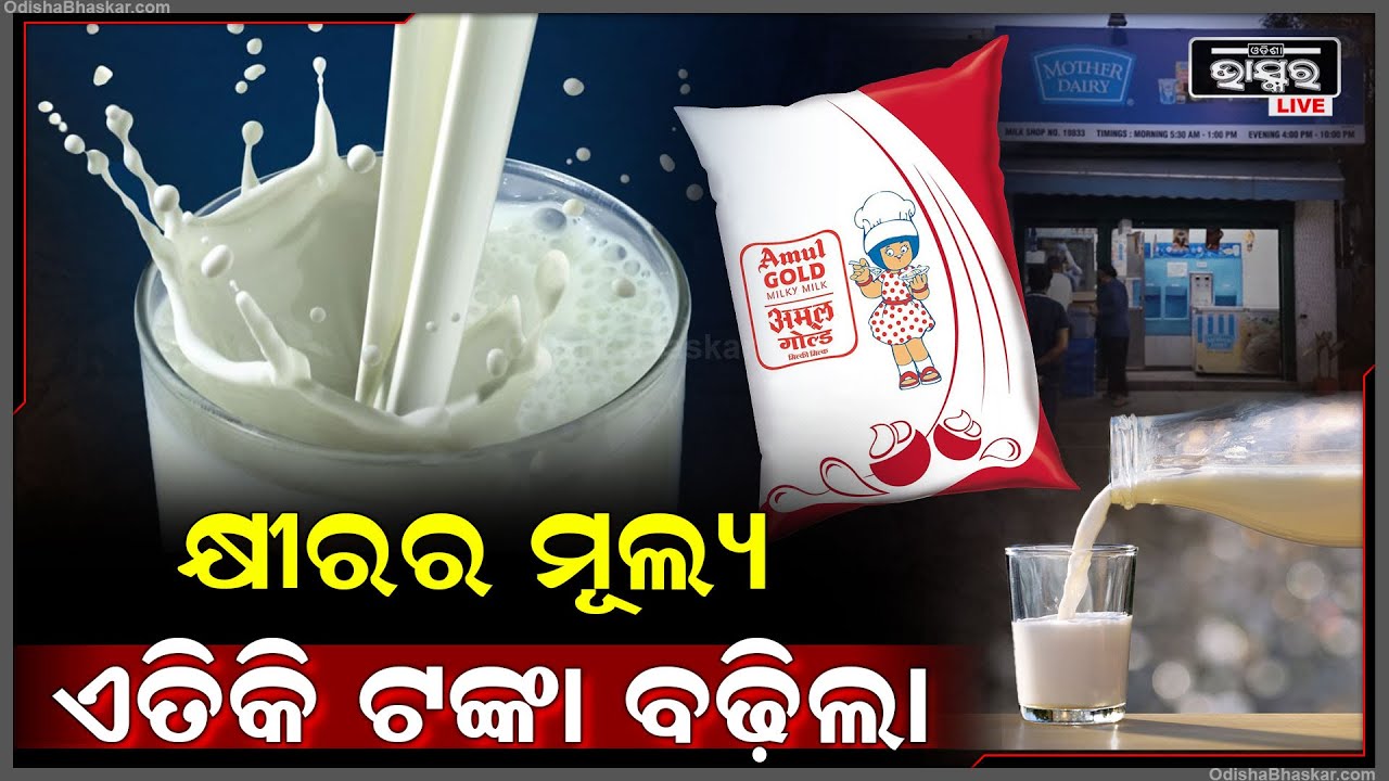 ମଦର ଡାଏରୀ ଓ ଅମୂଲ ଗ୍ରାହକଙ୍କୁ ଲାଗିଲା ଝଟକା, ଏତିକି ଟଙ୍କା ବଢ଼ିଲା କ୍ଷୀରର ମୂଲ୍ୟ I