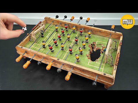 Видео: Реставрация Настольный футбол 1920-е гг. - Mini Soccer Game