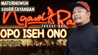 Pakdhe Baz - opo iseh ono ( ORIGINAL SONG ) umpomo seh ono wong sing purun nompo aku opo anane..