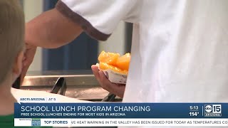 Free school lunches to end for some Arizona students for this school year Wealth