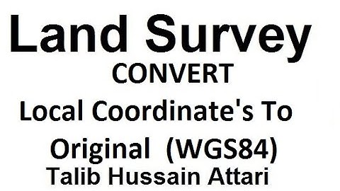 Convert Local Coordinate