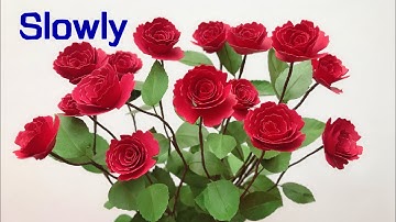 ABC TV | How To Make Twisted Rose Paper Flower | Flower Die Cuts (Slowly) - Craft Tutorial